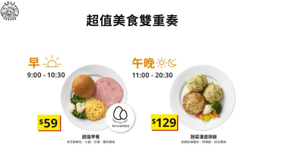 IKEA瑞典餐廳菜單