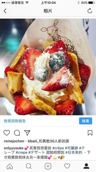 【瑪蜜黛Momi&Toy's Crêperie】華麗風東京軟式可麗餅,推薦散步美食