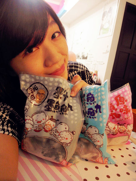 （宅配美食)♥彈牙有嚼勁跳伯丸子【嘉楠食品】墨魚魚丸,八爪魚丸,原味貢丸