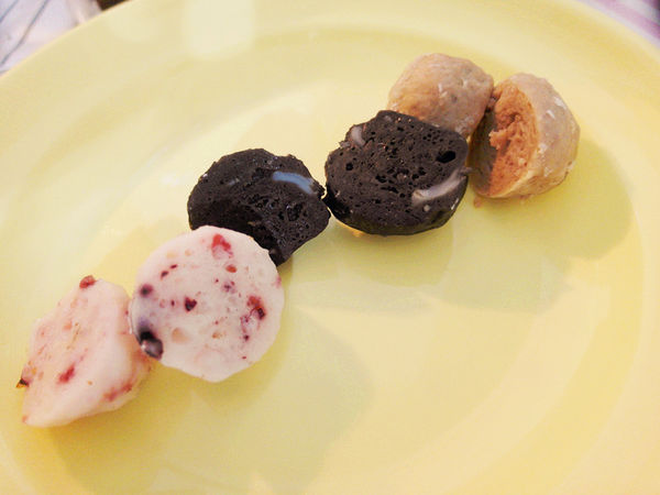 （宅配美食)♥彈牙有嚼勁跳伯丸子【嘉楠食品】墨魚魚丸,八爪魚丸,原味貢丸