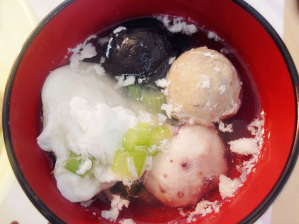 （宅配美食)♥彈牙有嚼勁跳伯丸子【嘉楠食品】墨魚魚丸,八爪魚丸,原味貢丸