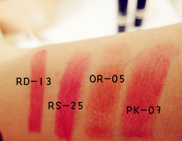 【media媚點】滋潤持久唇膏RS-25+RD-13晶透唇膏(PK-07+OR-05)