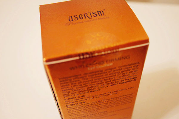 【userISM水漾仙跡靓白緊緻眼周精萃】緊緻亮眼精華,保養就從眼周開始吧！