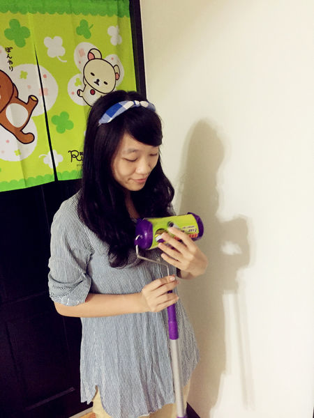 (體驗分享)♥〔驅塵氏地板黏塵拖〕好黏好用2段伸縮式不費力的居家清潔小幫手