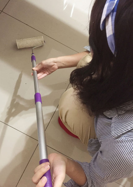 (體驗分享)♥〔驅塵氏地板黏塵拖〕好黏好用2段伸縮式不費力的居家清潔小幫手