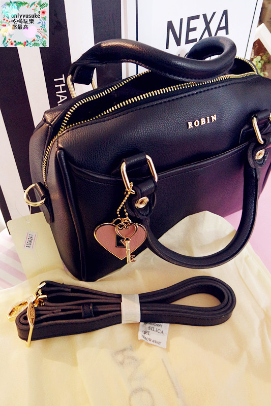 【Robin May愛戀鎖心-蜜糖波士頓包】台灣嚴選質感時尚包,好穿搭,多背法