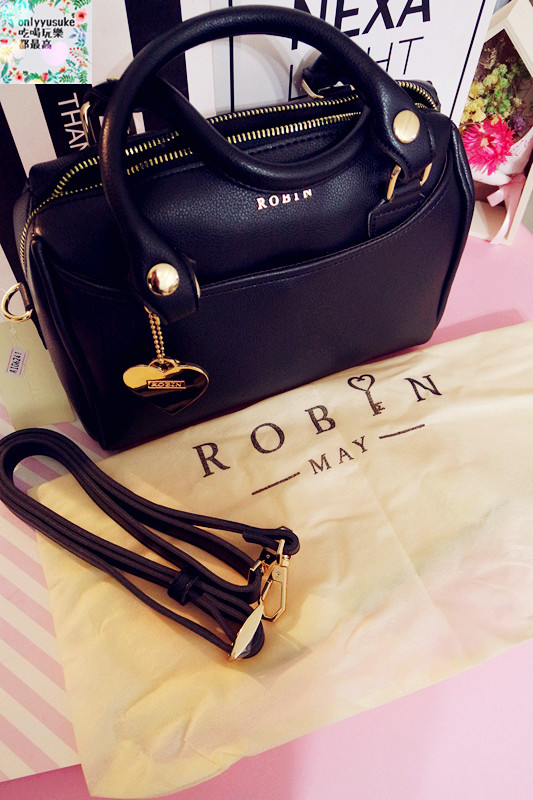 【Robin May愛戀鎖心-蜜糖波士頓包】台灣嚴選質感時尚包,好穿搭,多背法