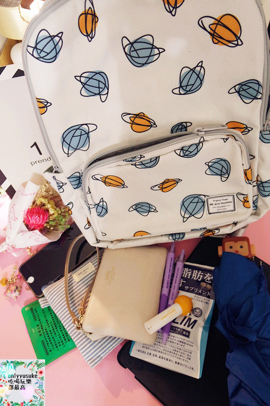 美包分享♥【HC STORE防水後背包】夢幻渲染美觀大方實用,日常也活潑亮麗的穿搭配件