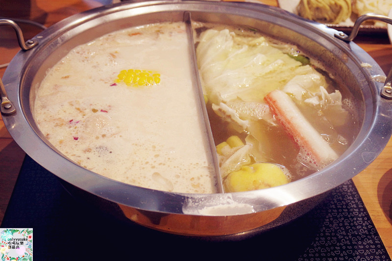 桃園美食中壢火鍋【柚鍋物】夢幻玫瑰牛奶鍋,清爽沾醬,滿足味蕾也是視覺享受