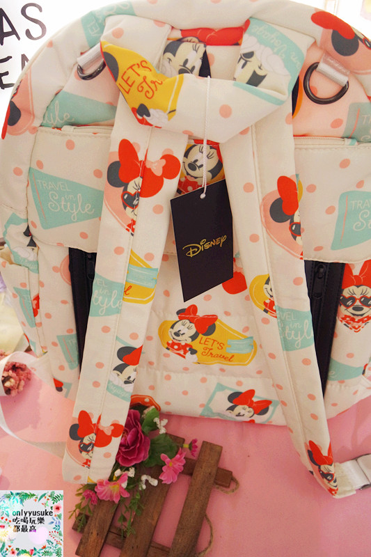 【天藍小舖迪士尼米妮圓點保冷多功能後背包/媽媽包】時尚夢幻親子包推薦