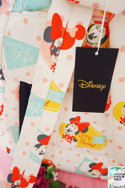 【天藍小舖迪士尼米妮圓點保冷多功能後背包/媽媽包】時尚夢幻親子包推薦