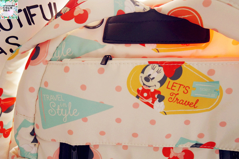 【天藍小舖迪士尼米妮圓點保冷多功能後背包/媽媽包】時尚夢幻親子包推薦