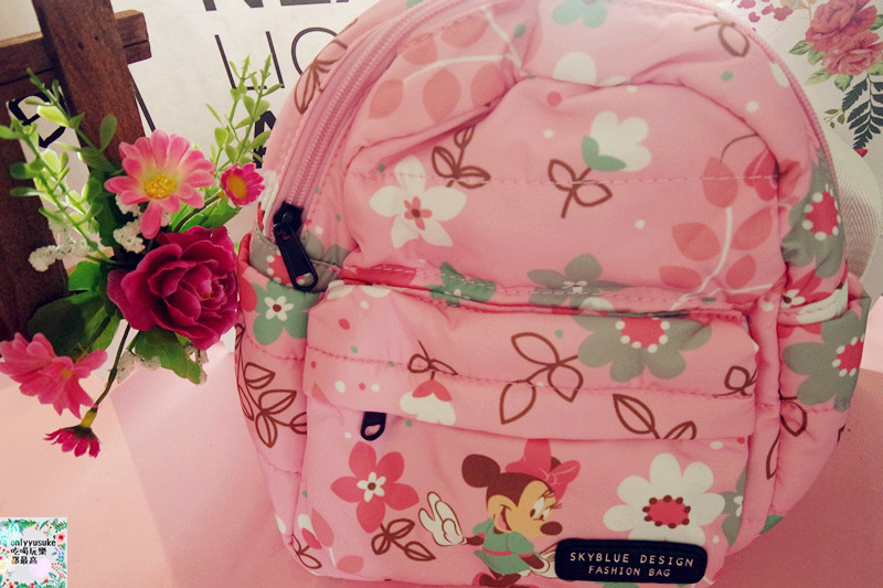 【天藍小舖迪士尼米妮圓點保冷多功能後背包/媽媽包】時尚夢幻親子包推薦