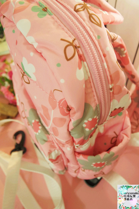 【天藍小舖迪士尼米妮圓點保冷多功能後背包/媽媽包】時尚夢幻親子包推薦