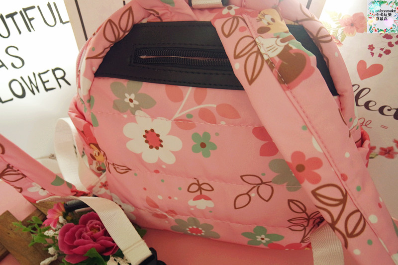 【天藍小舖迪士尼米妮圓點保冷多功能後背包/媽媽包】時尚夢幻親子包推薦