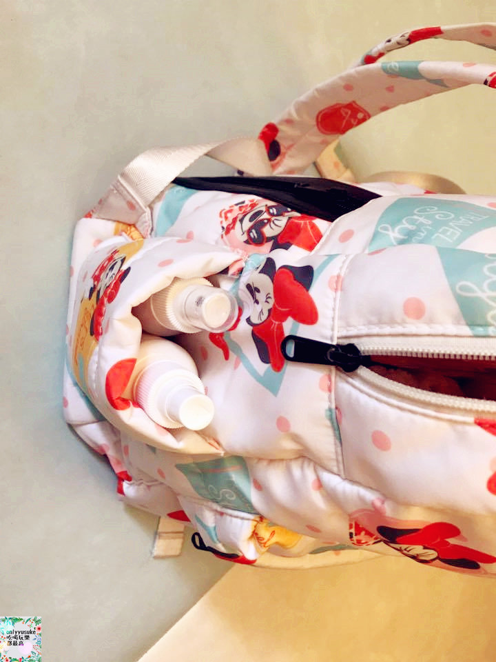 【天藍小舖迪士尼米妮圓點保冷多功能後背包/媽媽包】時尚夢幻親子包推薦