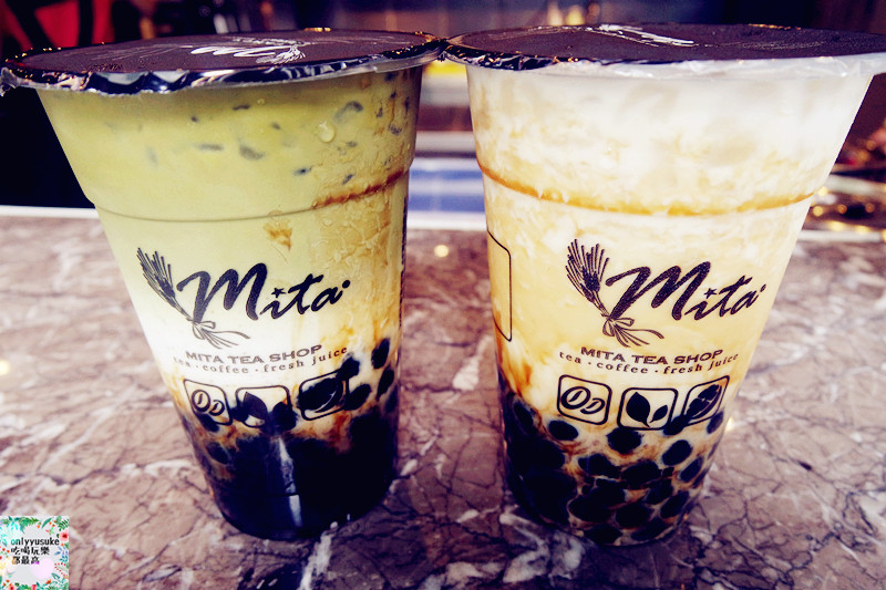 FoOd桃園美食【米塔黑糖飲品專賣中壢sogo店】黃色黑糖旋風席捲而來,最夯的黑糖飲品