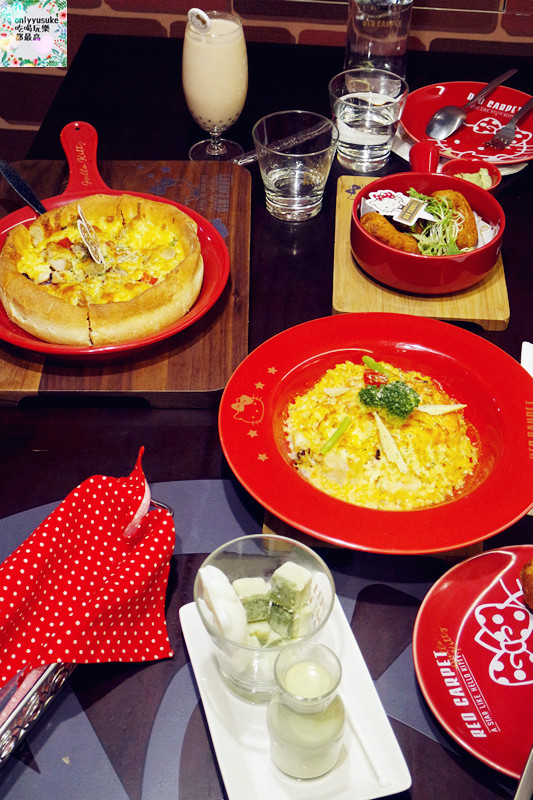 【Hello Kitty Red Carpet美式餐廳】可愛療癒餐點,kitty迷必衝