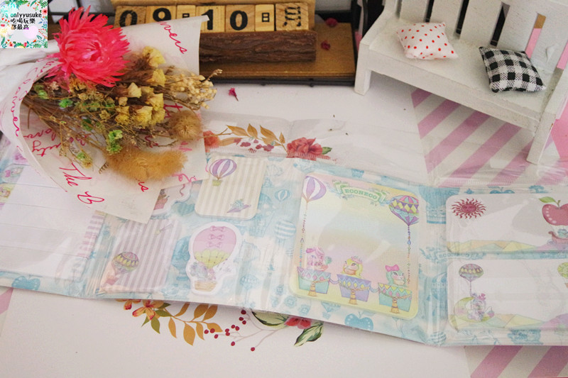 夢幻分享【ECONECO繪子貓】夢幻化妝包,療癒系文具組,極度夢幻代表