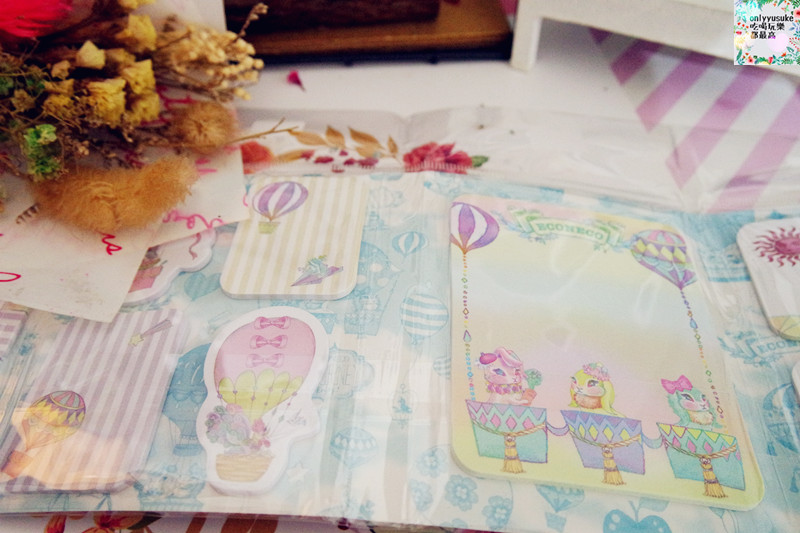 夢幻分享【ECONECO繪子貓】夢幻化妝包,療癒系文具組,極度夢幻代表