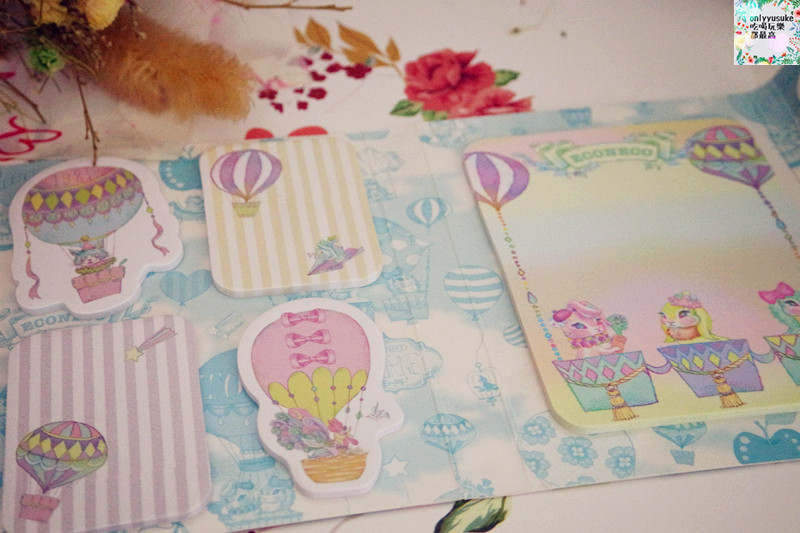 夢幻分享【ECONECO繪子貓】夢幻化妝包,療癒系文具組,極度夢幻代表