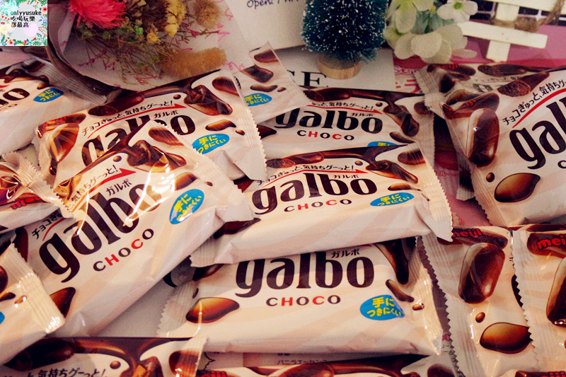 宅配美食【日本明治Galbo巧酥夾餡牛奶巧克力】酥脆濃郁巧克力多層次口感