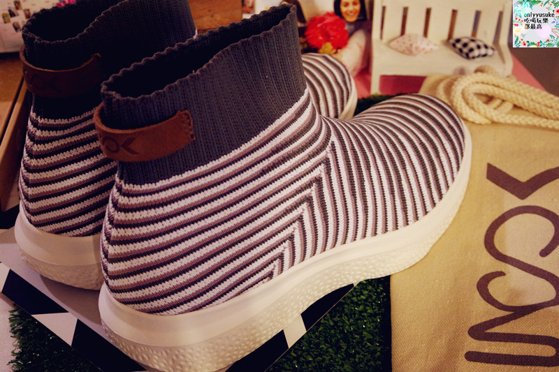 美鞋分享♥【inooknit】好喜歡他們家的地層線中筒襪鞋,輕鬆穿出自我流行感