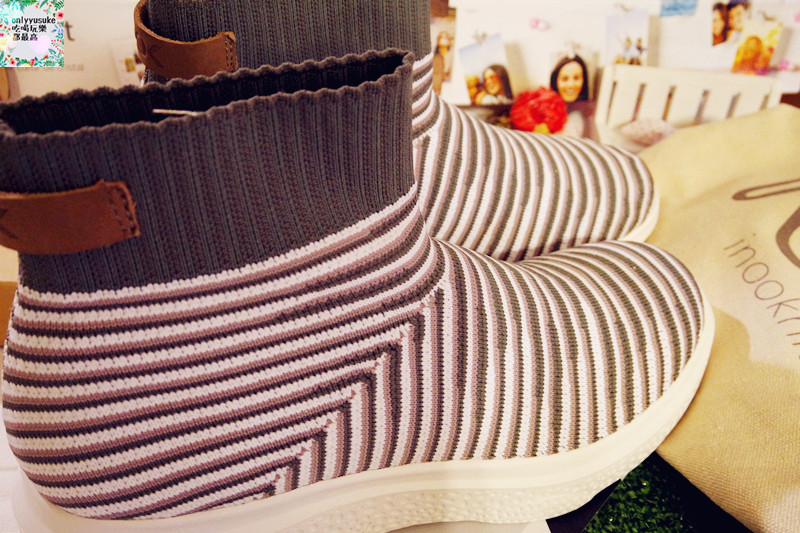 美鞋分享♥【inooknit】好喜歡他們家的地層線中筒襪鞋,輕鬆穿出自我流行感