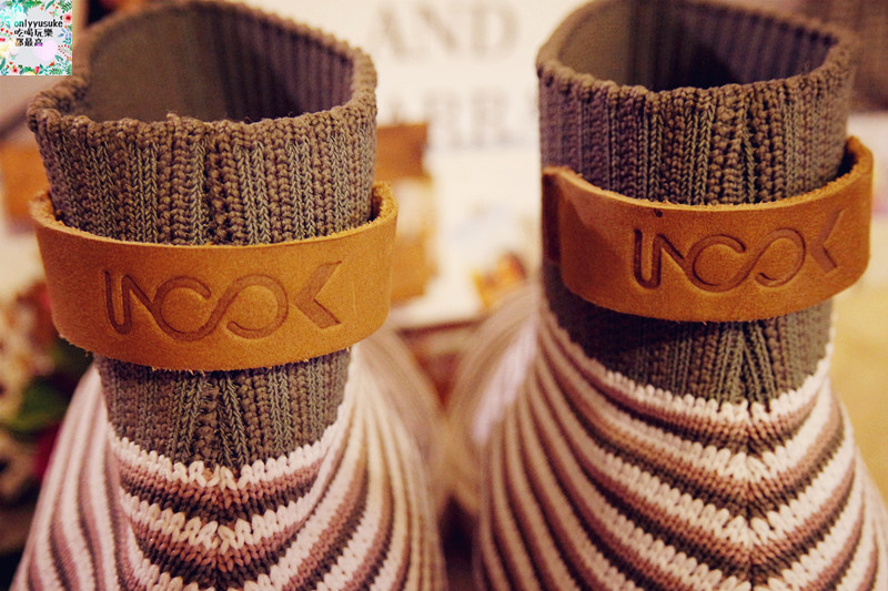 美鞋分享♥【inooknit】好喜歡他們家的地層線中筒襪鞋,輕鬆穿出自我流行感