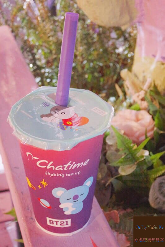 【Chatime日出茶太】和韓國宇宙明星BT21聯名新品,可愛飲料杯,周邊商品