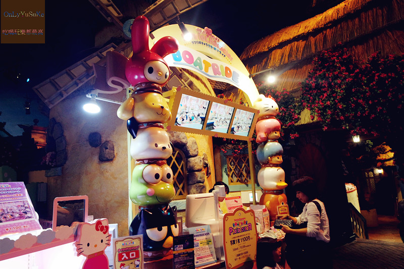 國外旅遊-【東京三麗鷗彩虹樂園】讓大人也玩到走不出來,蛋黃哥大機台互動實在好有趣