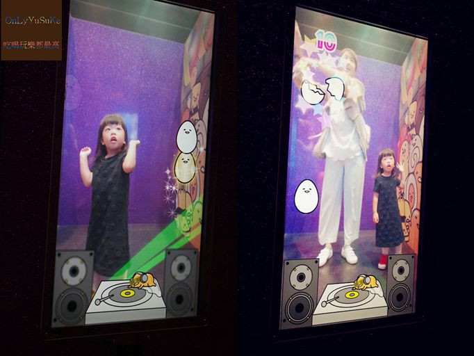 國外旅遊-【東京三麗鷗彩虹樂園】讓大人也玩到走不出來,蛋黃哥大機台互動實在好有趣