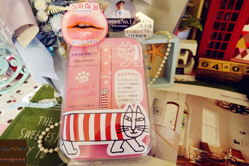 【胎盤素唇部修護精華液Mikey LISA LARSONx VP 】護唇膏,唇蜜聯名超萌