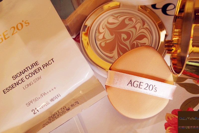 美妝分享【AGE20' s 瓷透肌聚焦爆水粉餅】韓國最新爆水精華液粉餅,修飾膚色再加遮瑕光澤一次給你