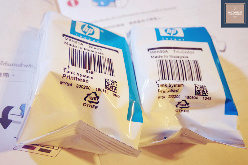 總共有兩個列印頭