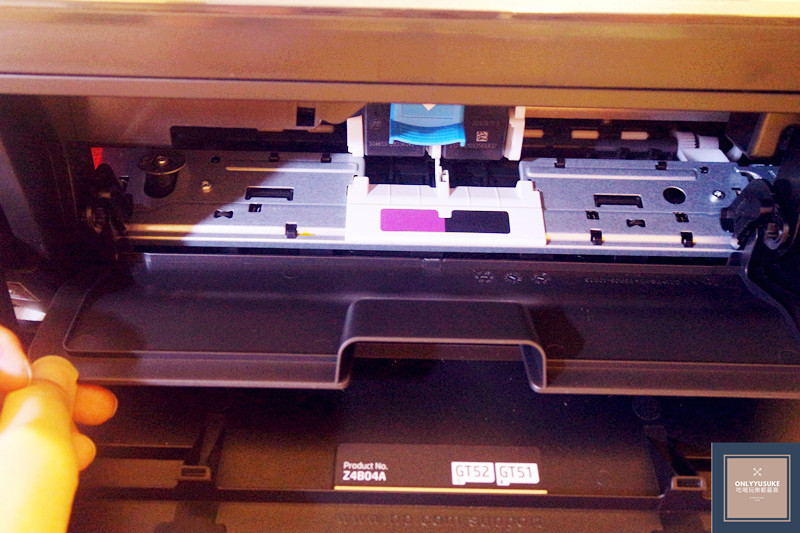 關閉列印頭擋門