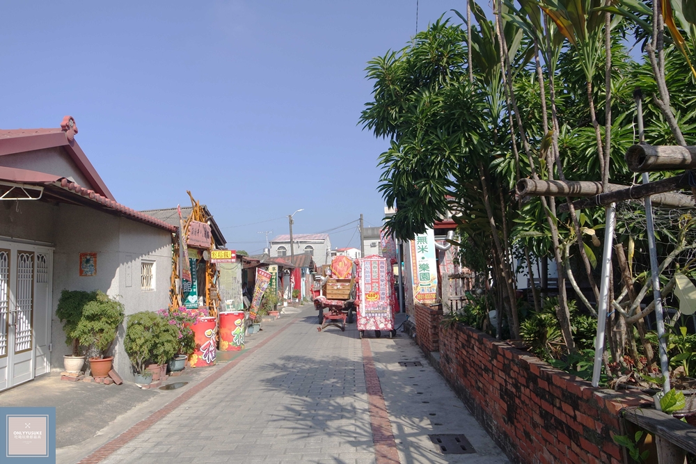 國內旅遊台南後壁區【無米樂菁寮老街】偶像劇俗女養成記拍攝景點,很有復古感的嫁妝街