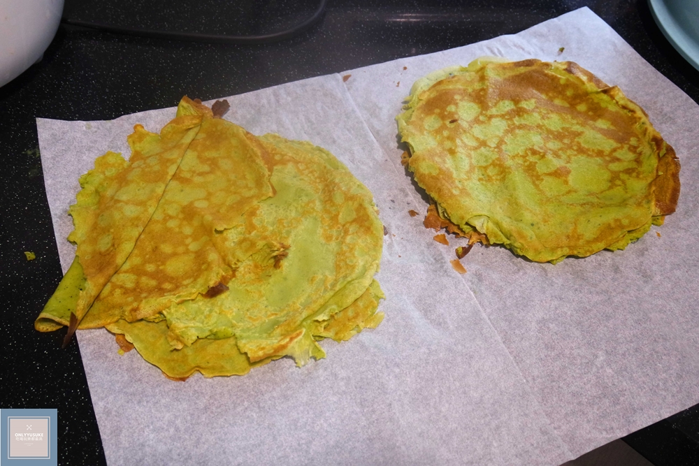 【自己做烘焙聚樂部】小山園抹茶紅豆千層蛋糕diy,抹茶季,千層蛋糕一點也不難