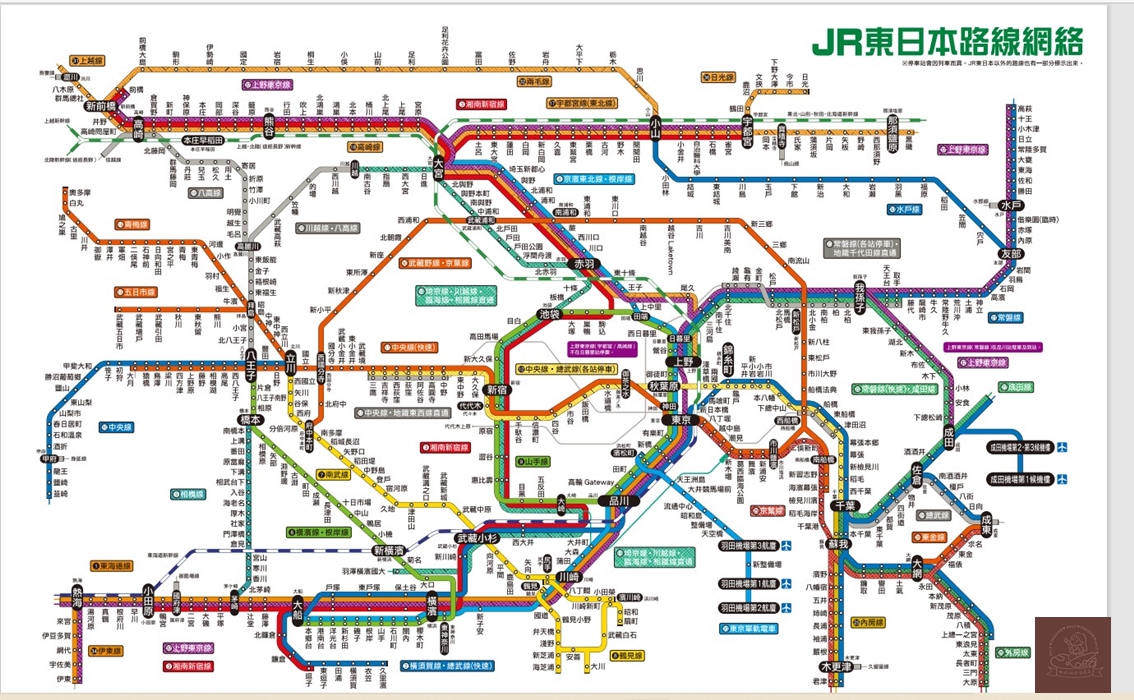 JR東日本路線圖