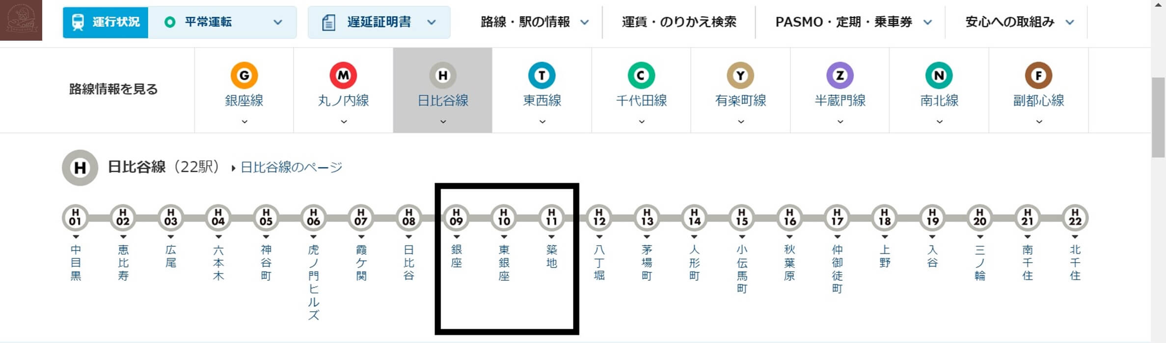 銀座到築地交通方式