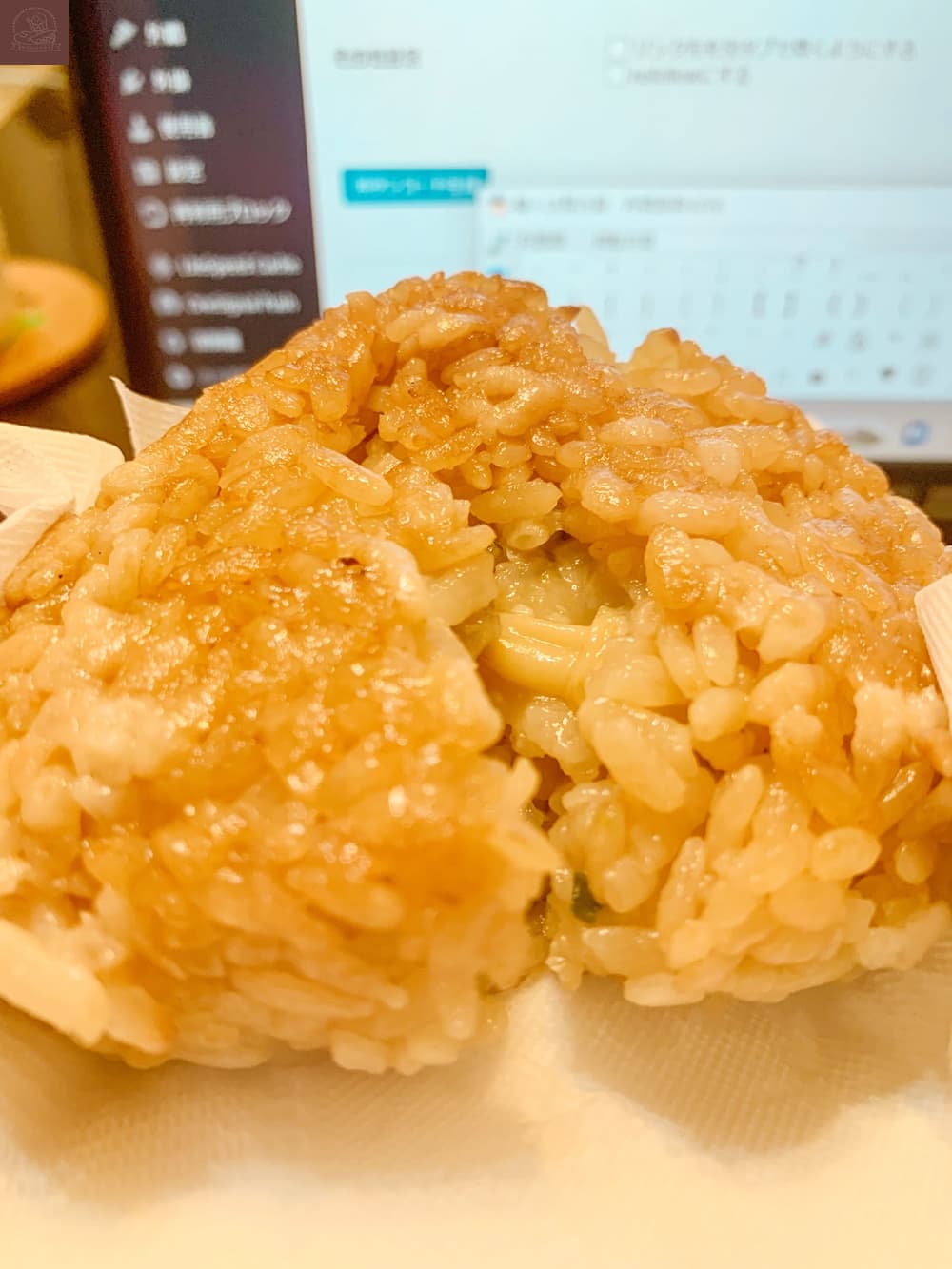 清酒蒸蛤蜊烤飯糰