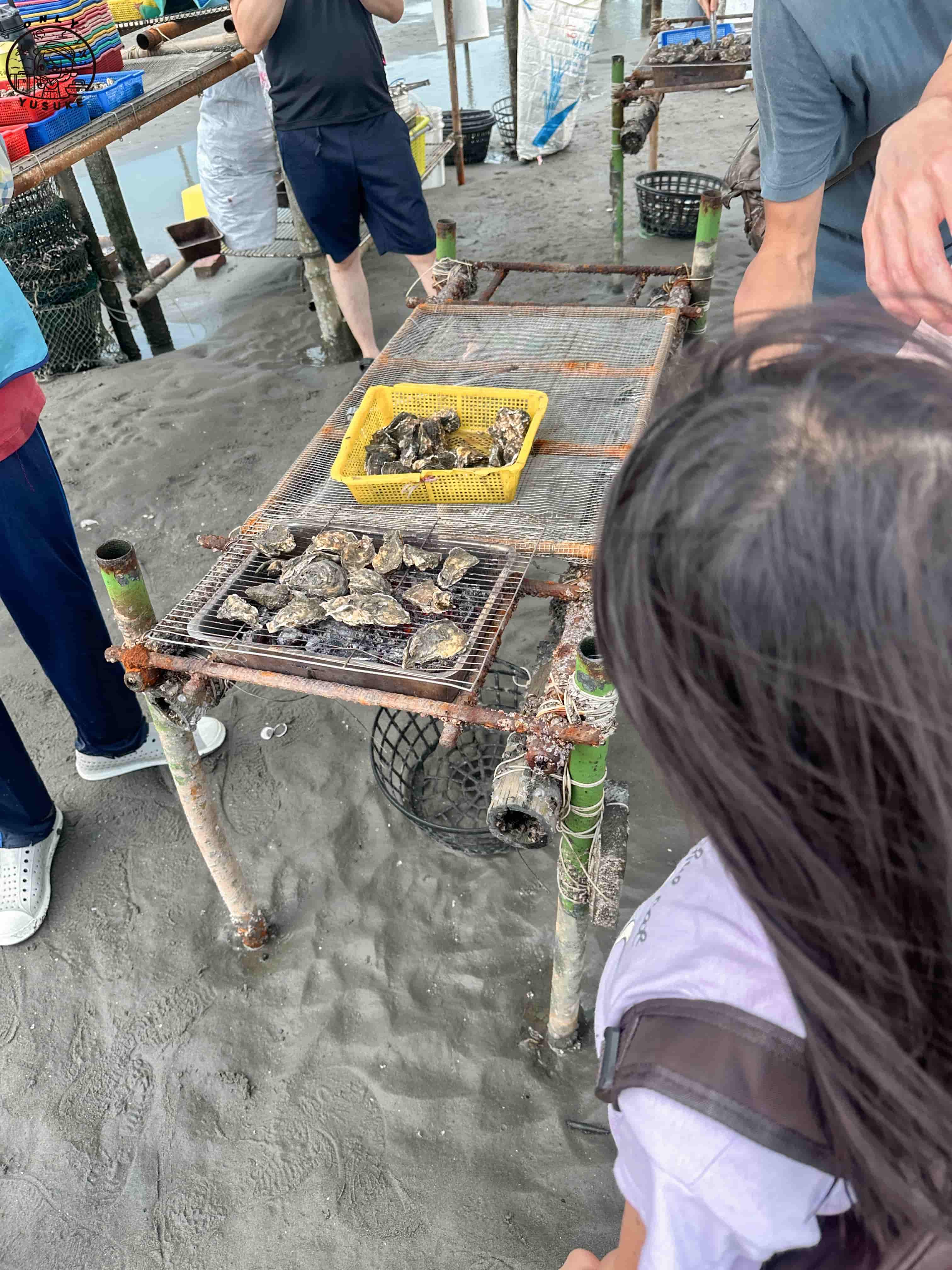 王功ㄚ瑋採蚵車