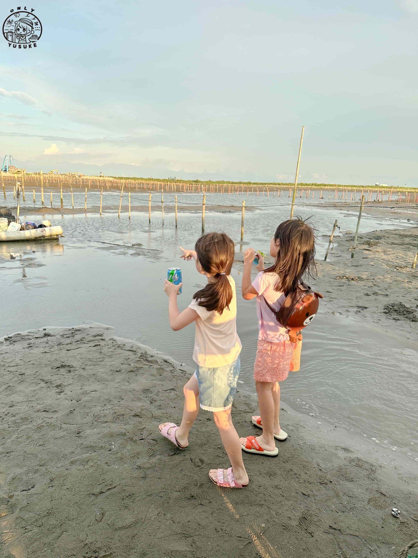 王功ㄚ瑋採蚵車