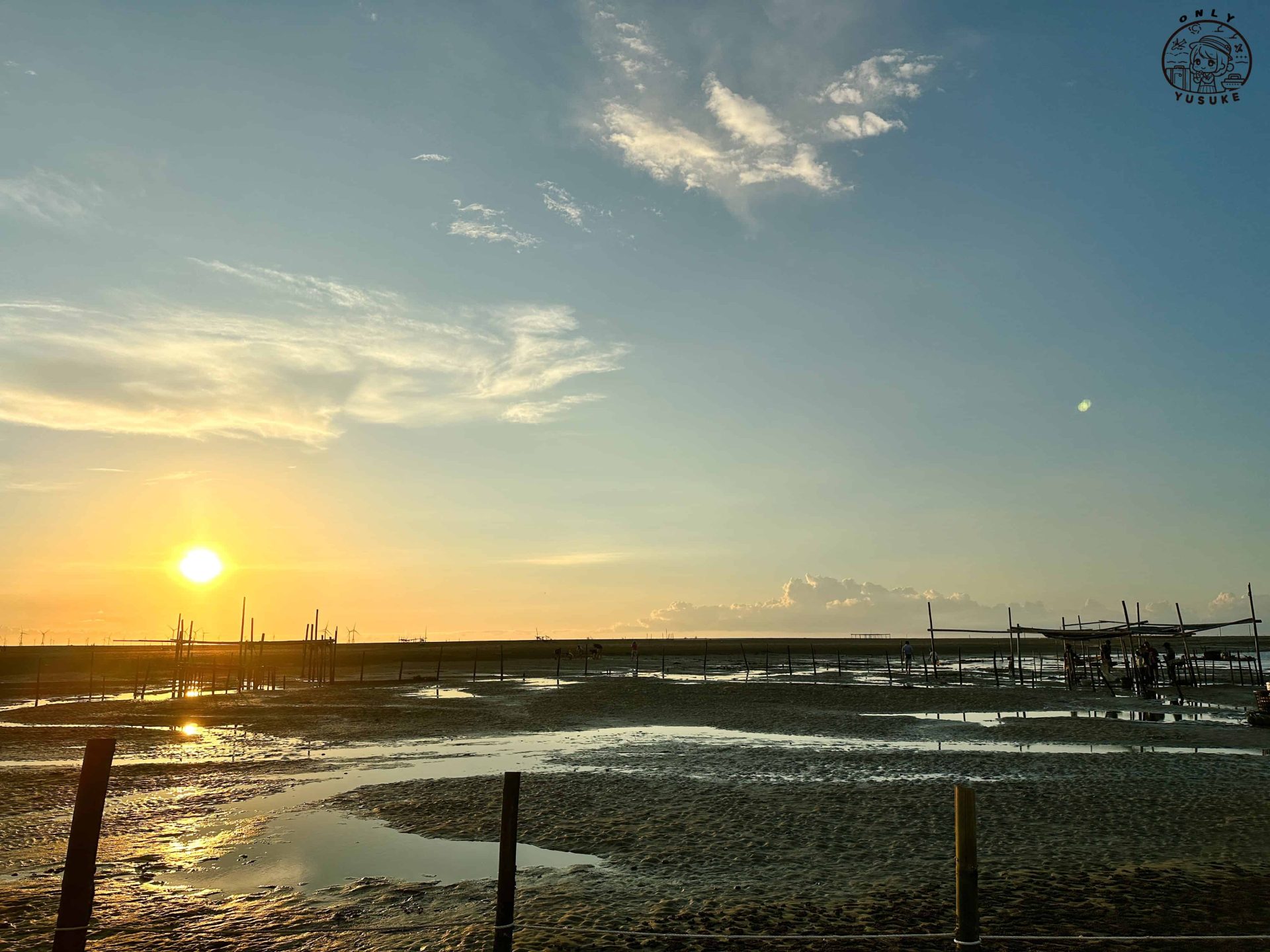 王功ㄚ瑋採蚵車