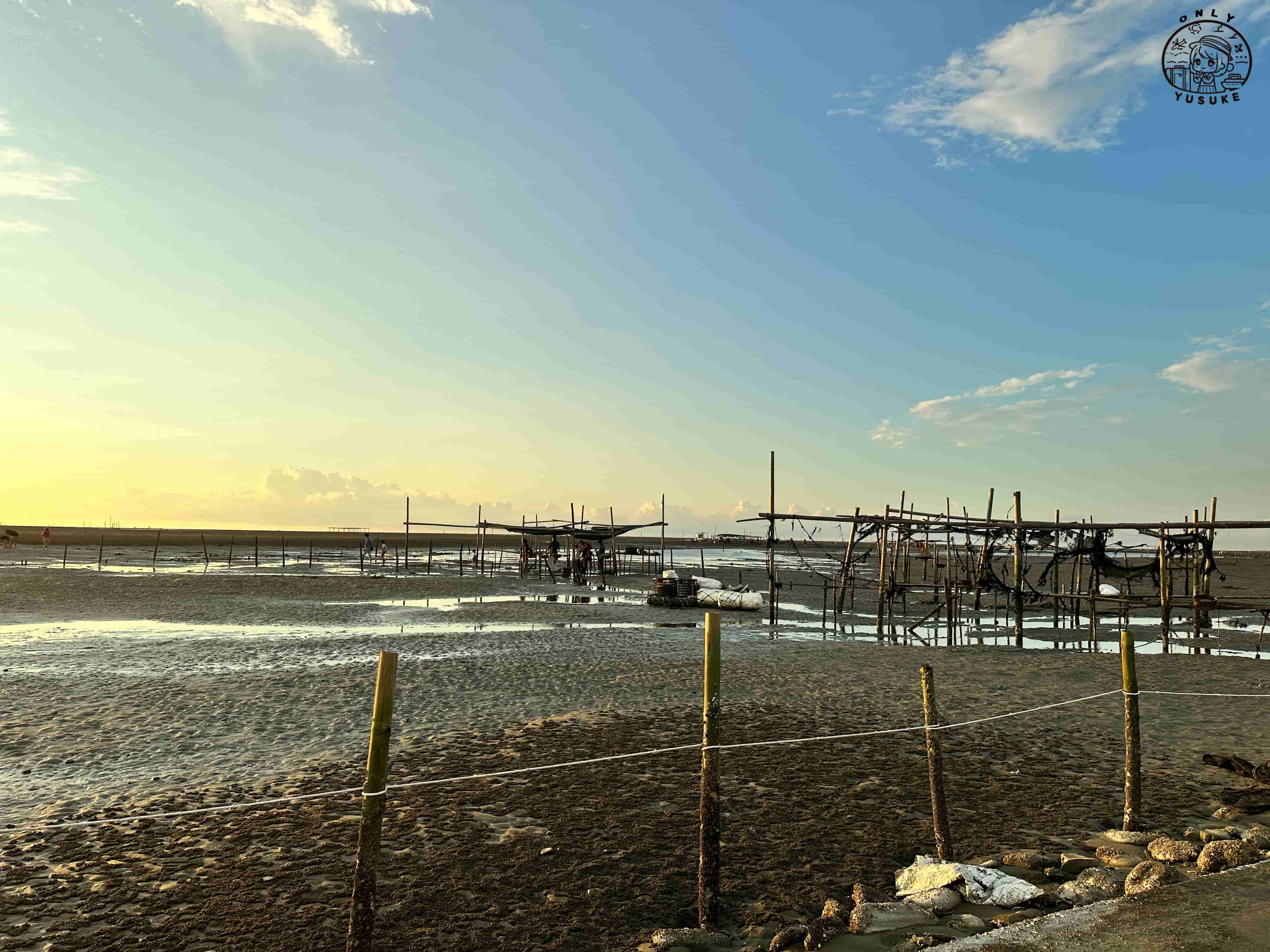 王功ㄚ瑋採蚵車